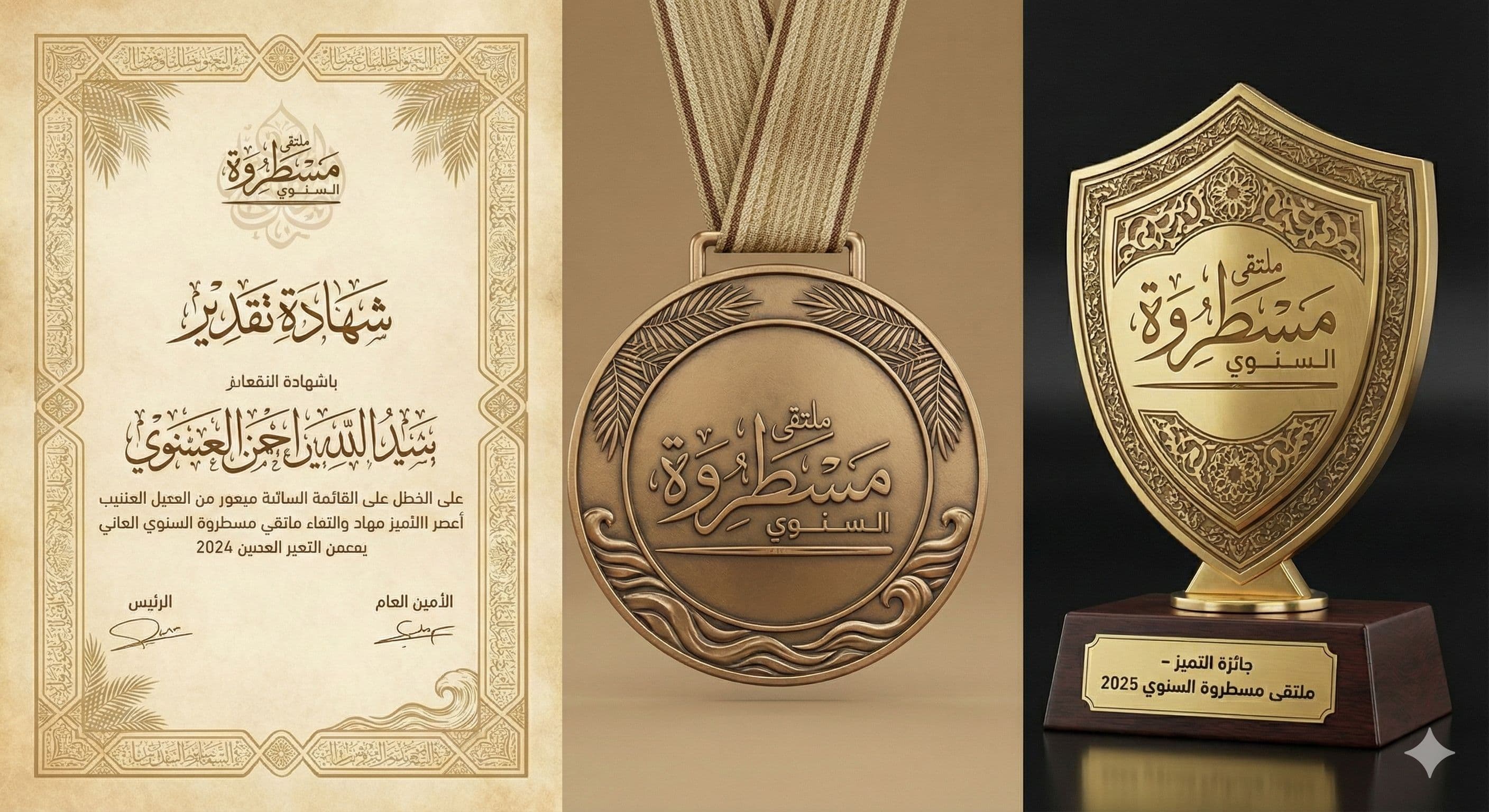 تفاصيل درع التكريم المركزي